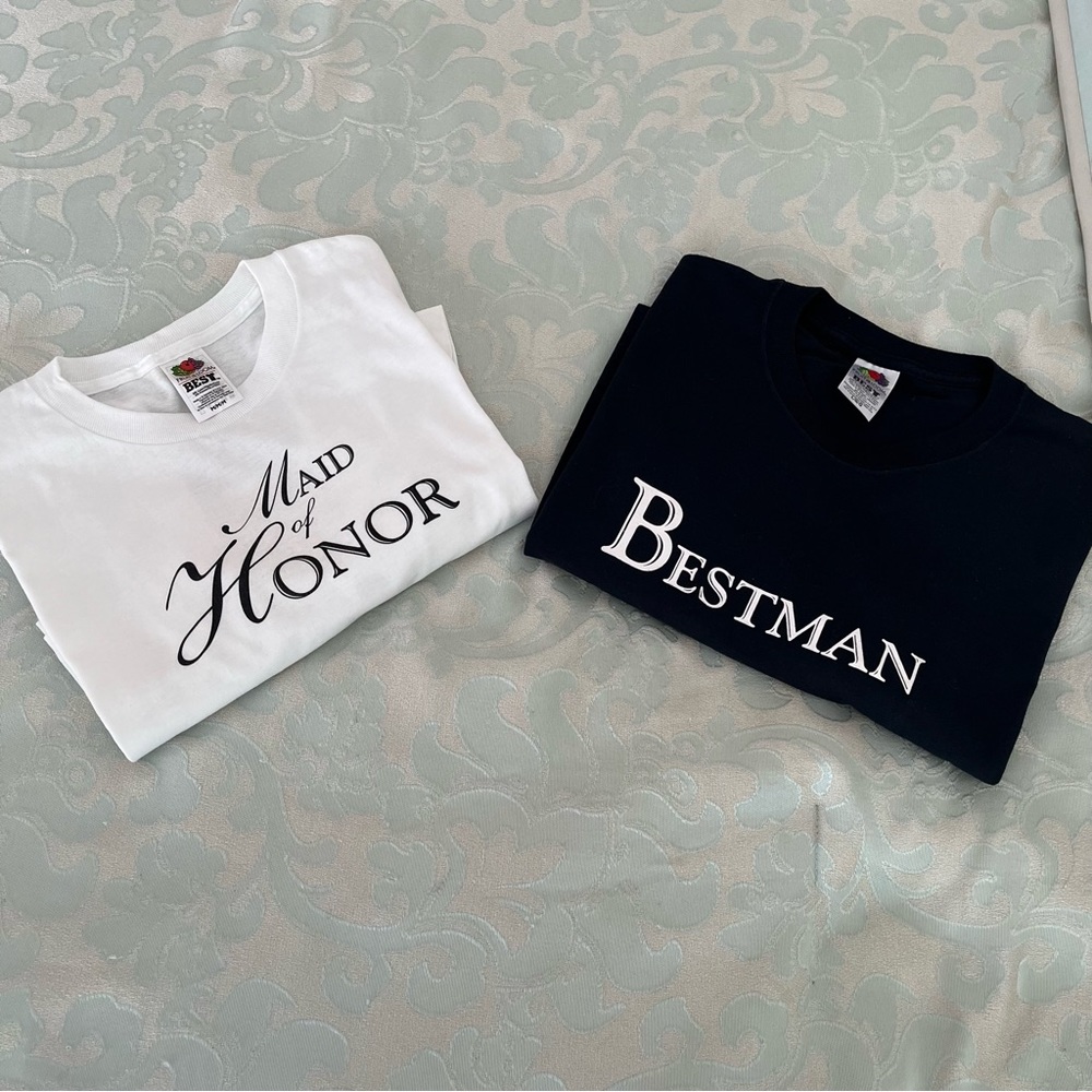 Maid of Honor & Best Man Tee Shirts